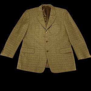 Calvin Klein Brown Wool Blend Sport Coat Blazer 44R Modern Fit 47021N